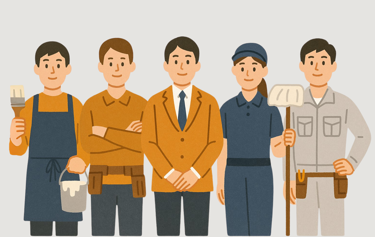 16名の職人による完全自社施工